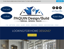 Tablet Screenshot of paquindesigns.com